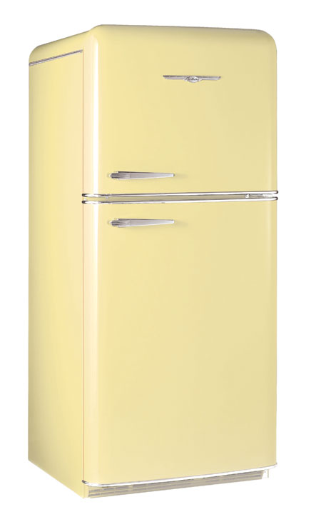 Northstar 1952 Refrigerator. Shown in Buttercup Yellow